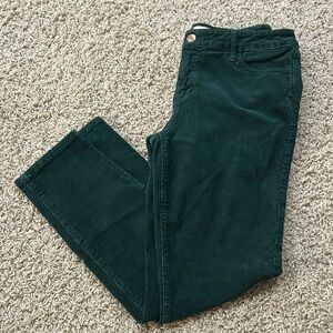 Pistola Dark Green Corduroy Skinny Pant Size 27 / 4